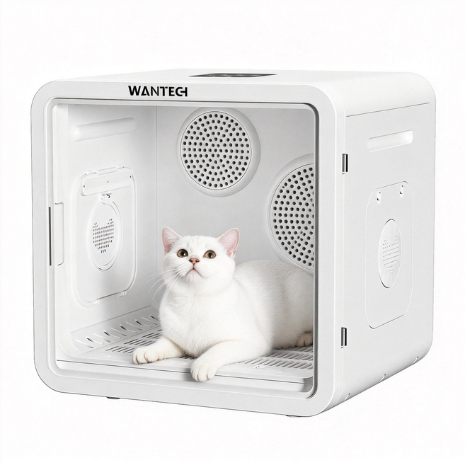 WANTECH 寵物烘乾機, 白色, 1個, 雙風烘乾箱WTSFJHGX