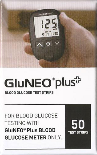 오상헬스케어 글루네오 플러스 혈당시험지 당뇨혈당체크지 1박스 50매 SW, 1세트, 50매입