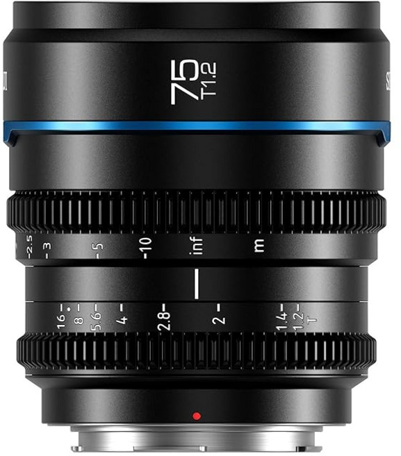 SIRUI Night Walker 75mm T1.2 S35 (MS75L-B L 망원 시네 렌즈 대구경 수동 포커스 렌즈