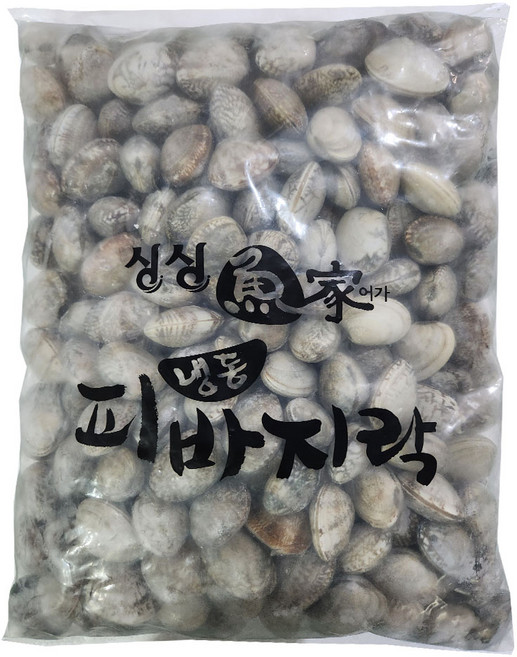 냉동 피바지락3kg1봉 해감조개 조개탕 바지락 칼국수 중국산, 1개