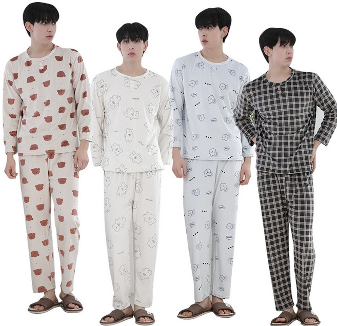 남성잠옷 곰돌이 여자빅성인 주니어 학생 울트라 상하세트 극세사 체크 기모 잠옷 겨울 파자마 실내복 홈웨어 내복 긴팔 캐릭터 따뜻한원단 밍크기모 수면잠옷 학생잠옷 부드러운잠옷