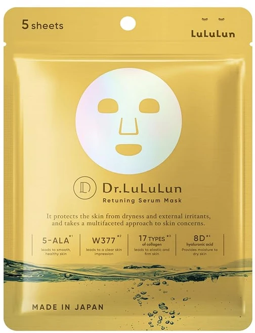 LuLuLun 닥터 룰룬 리튜닝 세럼 마스크 (투명 수막) 5장들이 페이스팩 시트, 1개, 5개입 - 쿠팡
