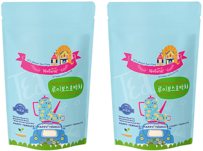 임산부 루이보스티 호박차 50티백+50티백, 2개, 50개입, 1.5g
