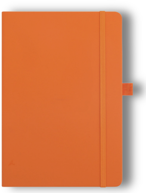 앤월드 하드커버 심플 일기장 업무용 가죽 만년 다이어리, 1개, 오렌지