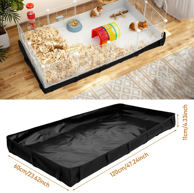 기니피그 라이너 방수 타프 바닥 고슴도치 소동물 베이스 햄스터 서식지 패드 울타리, bla