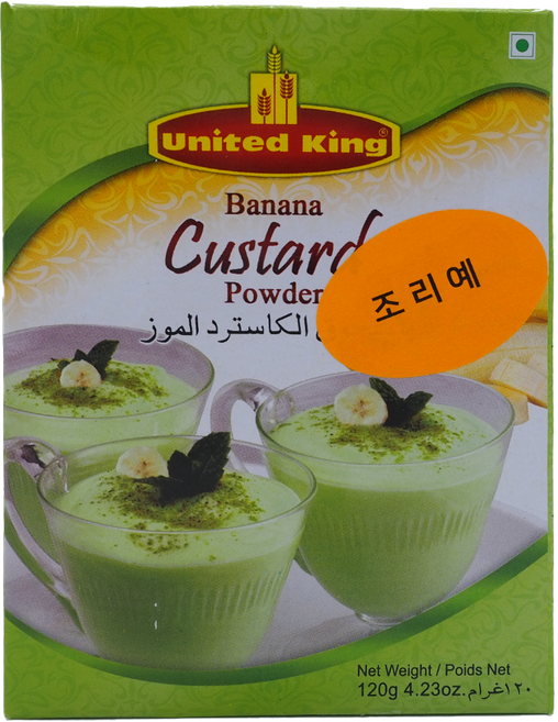 UNITED KING Banana Custard Powder 120g / 바나나향 커스타드 파우더 PK, 1개