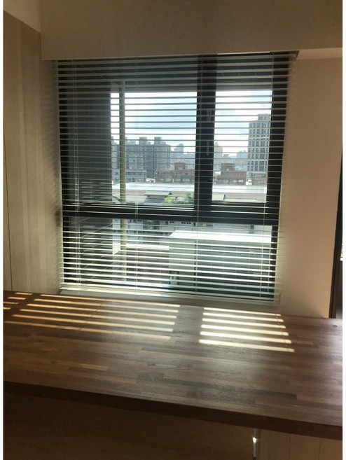 自我主張窗簾坊 單繩式細梯帶木百葉窗簾, 詳見包裝