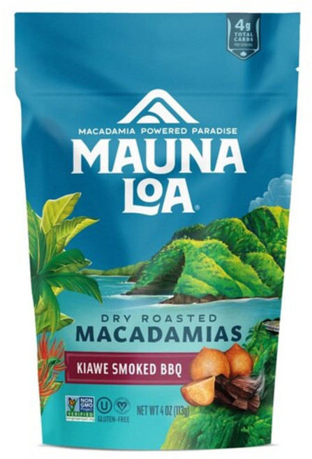 Maunaloa 마우나로아 마카다미아 KIAWE 스모크드 바비큐 113g 훈제 로스티드 BBQ, 9팩
