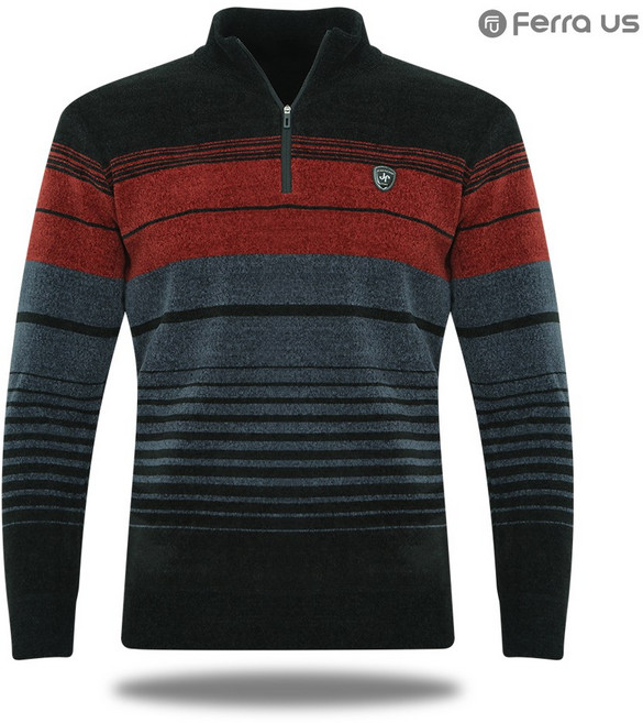 페라어스 남성 배색 반집업 니트 골프셔츠 CTW3DJ2174