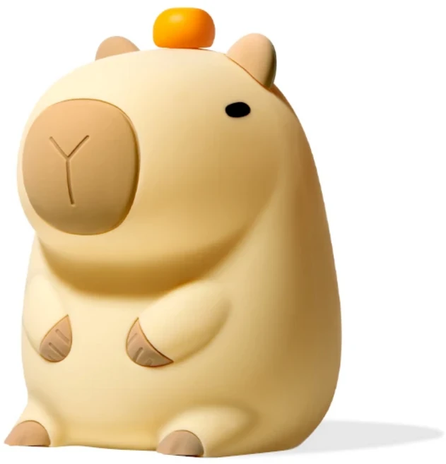 무드등 줄조명 인테리어 간접 LED 무선 조명등 수면 우주빔 램프 귀여운 Capybara 실리콘 램프 동물 선물 U, 01 웜 화이트, 01 Fixed orange