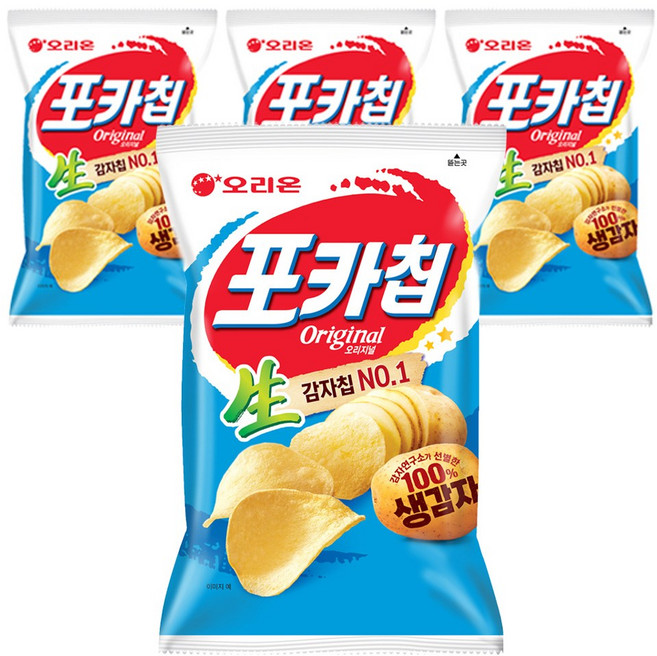 포카칩 오리지널, 137g, 4개