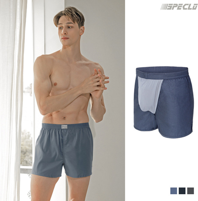 순면 남성 음낭분리 더블트렁크팬티 3종세트