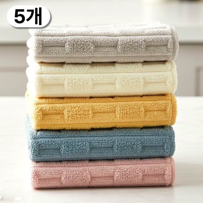 아마폴라 빨아쓰는 물먹는 극세사 두꺼운 깔끔 행주, 1세트