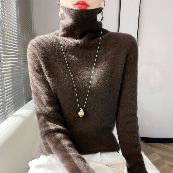 고급 터틀넥 니트