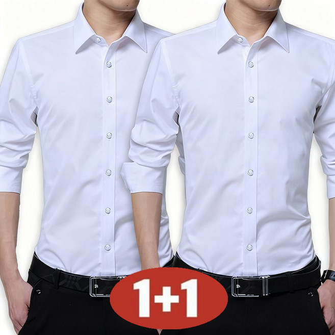 오스틱니 남성 봄여름 [1+1] 초특가 캐주얼 정장 긴팔 셔츠