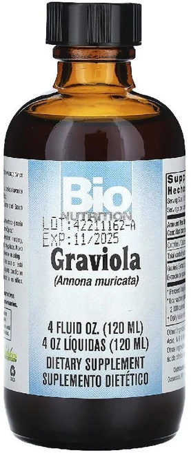 바이오뉴트리션 그라비올라 Graviola 750mg 120ml, 1개 - 쿠팡
