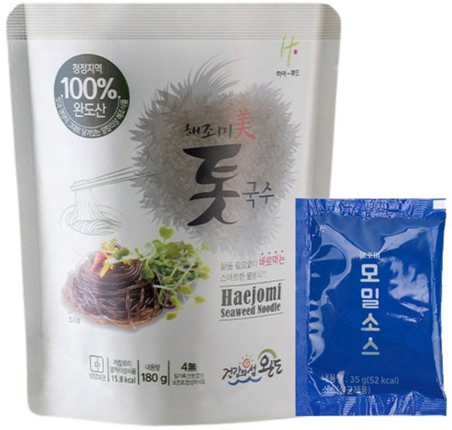 톳국수+모밀소스 세트, 20개, 180g