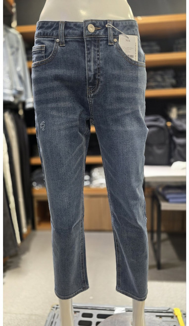 닉스 여성 테이퍼드핏 25 26 27 28 29 30 사이즈 베스트 일상생활 데일리 입기 좋은 힙라인 여유 면 폴리 사방 스판 사계절 청바지 F-NBR-DDB530 IBM