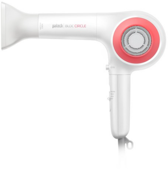 파테크 BLDC 헤어드라이기 PD-V1570i 1900W, 흰색분홍콤비