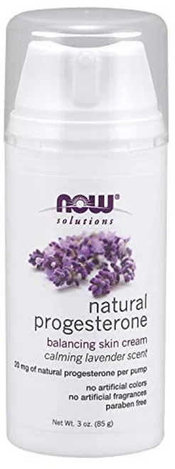 NOW Solutions 천연 프로게스테론 라벤더 함유 밸런싱 스킨 크림 85g 펌프당 천연 프로게스테론 20mg 프로게스테론 황체호르몬 크림 여성 호르몬, 1개 - 쿠팡