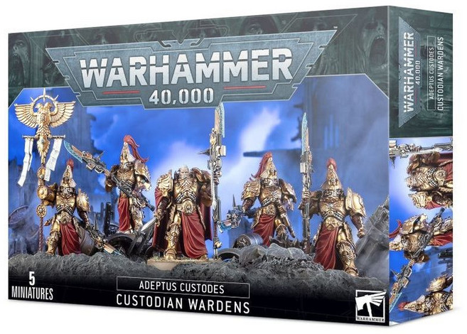 【戰鎚40k】Adeptus Custodes 帝皇親衛隊監管 Custodian Wardens - 模型套件, 1個