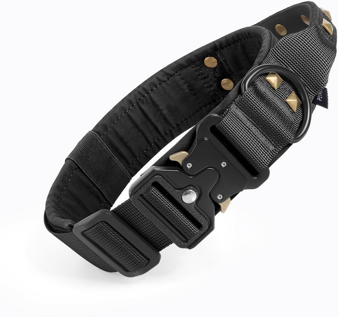 펫먼트 안전핸들 라이트 대형견 목줄, 블랙, 1개