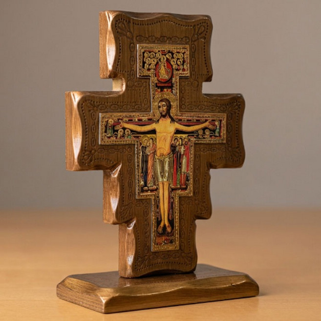 가톨릭천주교성물 이탈리아 다미아노 탁상용 십자가 대