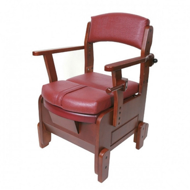 [나눔케어]노인 원목 이동변기 APT-101 환자용 이동식 의자 좌변기 어른용 실내 대변기 환자 장애인 어르신 소변통 장기 요양 등급 나눔케어 실버용품 본인부담금 15%, 1개, 본인부담금15%