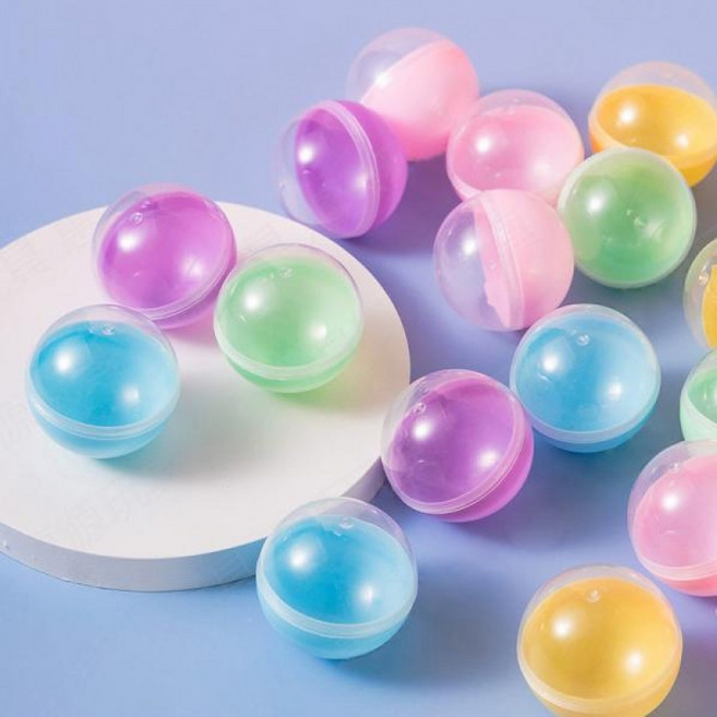 반투명 빈 원형 추첨 볼 뽑기 캡슐 통 75mm 추첨볼 뽑기통 빈캡슐, 1개