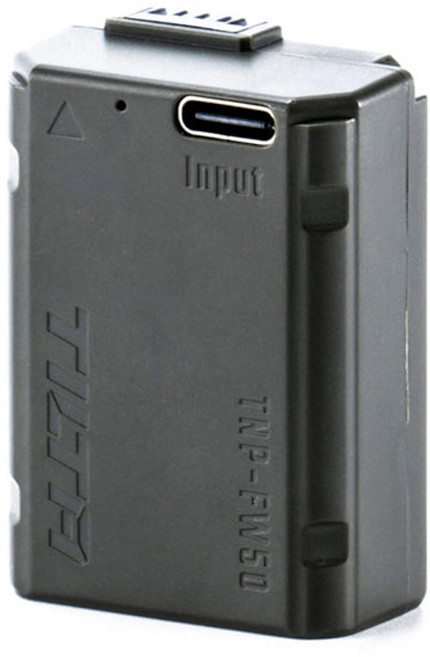 틸타 소니 FW50 호환 USB-C 타입 충전식 배터리 TNP-FW50-GN, 1개