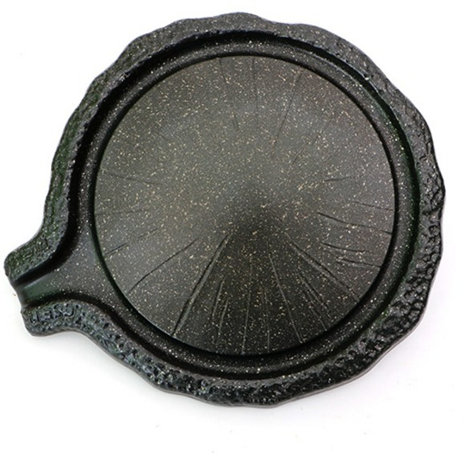 덕흥 주물 맷돌 고기구이 돌판, 35cm, 1개