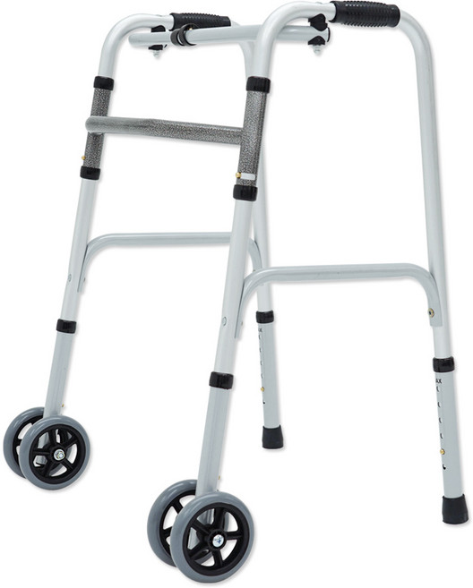 [유준통상] 현대 고령자용 워커 보행차 HD-S-003 1단 더블바퀴, 1개