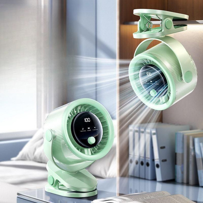 휴대용 미니선풍기 선풍기 충전식 무선 손선풍기 탁상형 거치가능 써큘레이터, 기본, 민트 5000mAh