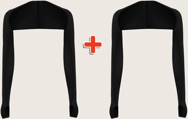 볼레로팔토시 골프 쿨토시 손등 팔토시 자외선차단 여름 등산 자전거 여성, 2개, 블랙