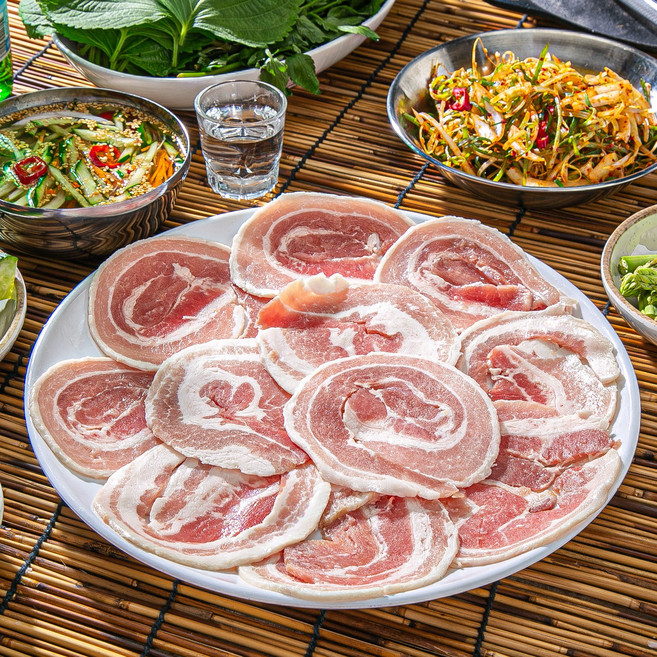 제철밥상 듀록 흑돼지 대패 꽃삼겹살, 1개, 1.6kg