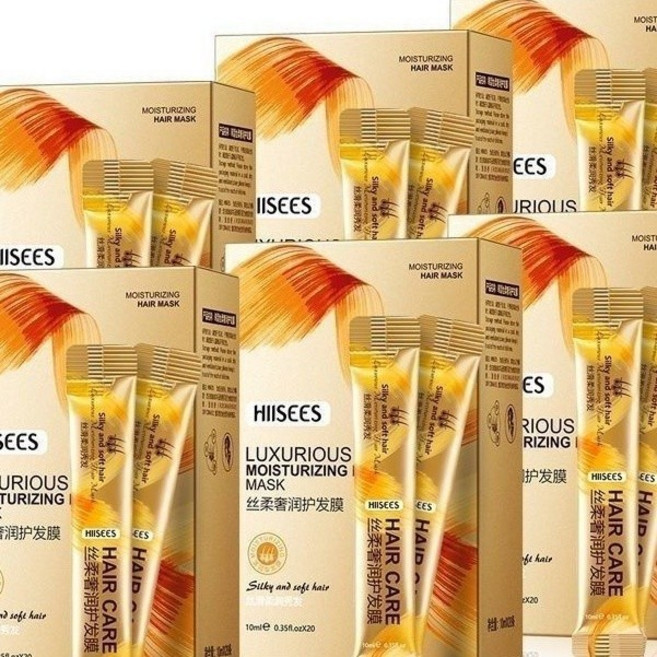 韓瑟 奢潤護髮膜 10ml 護髮乳 染燙修護, 1個, 【店長推薦】沙龍護髮素超優惠1盒20條