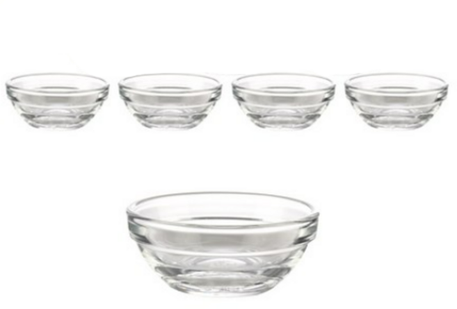 삼호유리 럭키글라스 미니 소스볼, 투명, 48개