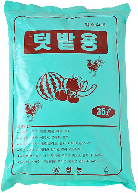 청농원예 텃밭용 발효수피, 1개, 35L