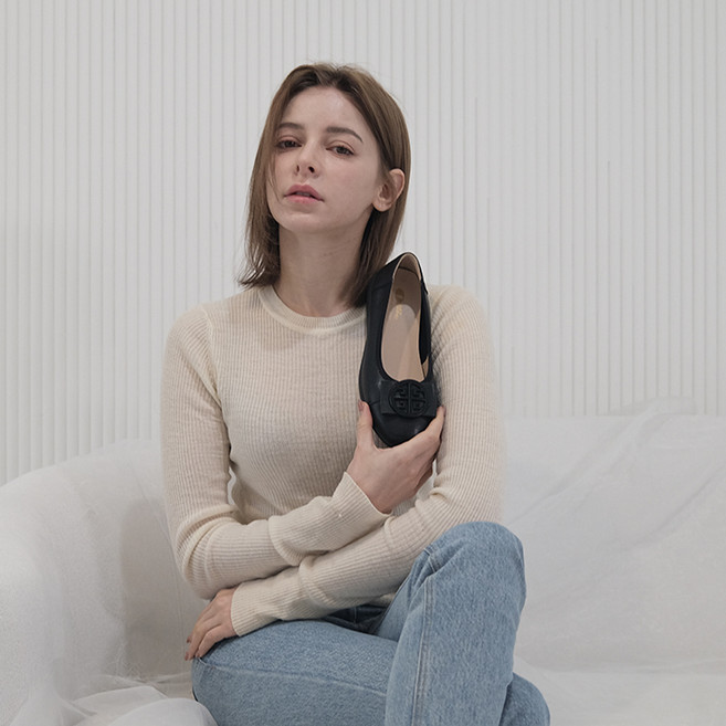 올리 소가죽 소프트 플랫 3.5cm