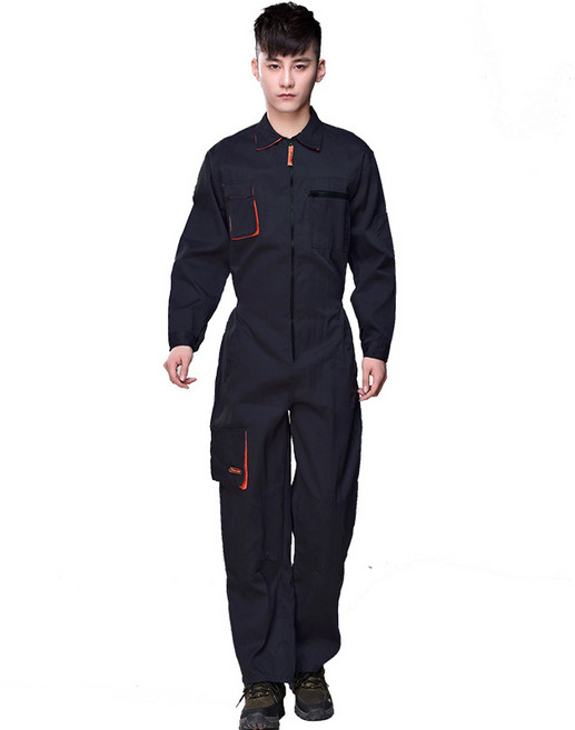 Fowod 남자 중성여성 작업용 점프수트 일체형 정비복