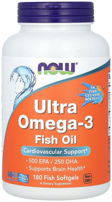 나우푸드 오메가3 울트라 오메가3 EPA DHA 180정, 1개, NOW01665