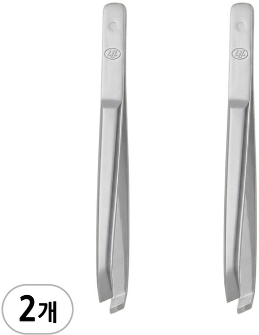 쓰리세븐 777 족집게 실버 T-533SC 소형 쪽집게 눈썹정리 쪽집개 제모 잔털 새치뽑기 핀셋, 2개