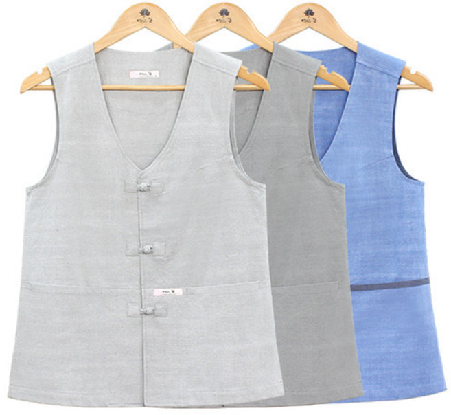 [아리랑의 봄] 16수 슬라브 천연 염색 조끼