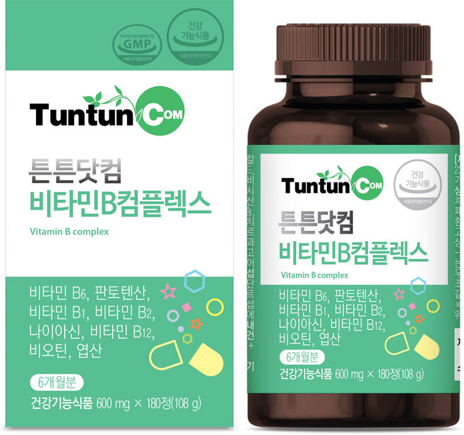 튼튼닷컴 비타민B 컴플렉스 [6개월분], 108g, 1개