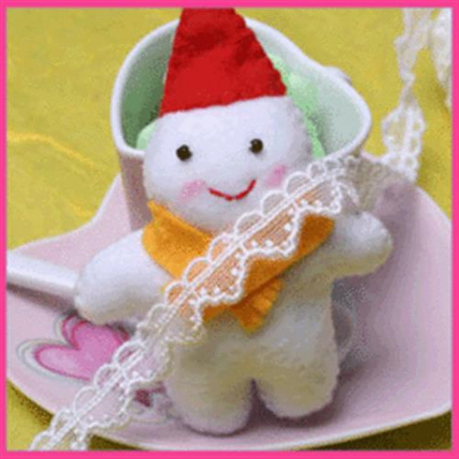 [펠트친구] 하트레이스 1마/레이스/면레이스/예쁜레이스, 분홍색, 1개