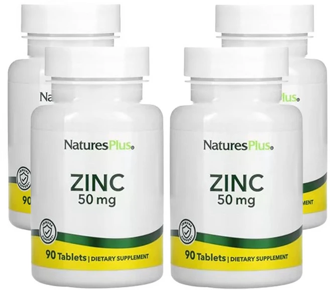 네이쳐스플러스 아연 90정, 4개 - 쿠팡