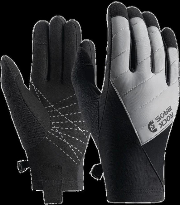 사이클링 자전거 장갑 통기성 미끄럼 방지 터치 스크린 온열 손가락 겨울 라이딩, s303, 색상: 1. S303 / 크기: D. XL, 1개