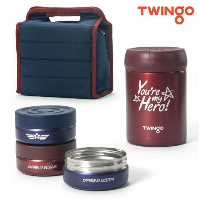 트윙고 보온도시락 캡틴 도시락 1140mlㅁ, 1개