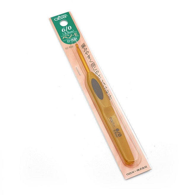 쏘잉스타 크로바 펜-E 모사용 코바늘 뜨개바늘 2호 ~ 10호 (사이즈 옵션선택), 1개