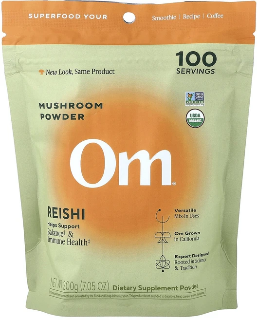 옴머쉬룸스 버섯 분말 영지버섯 200g(7.05oz) - 쿠팡